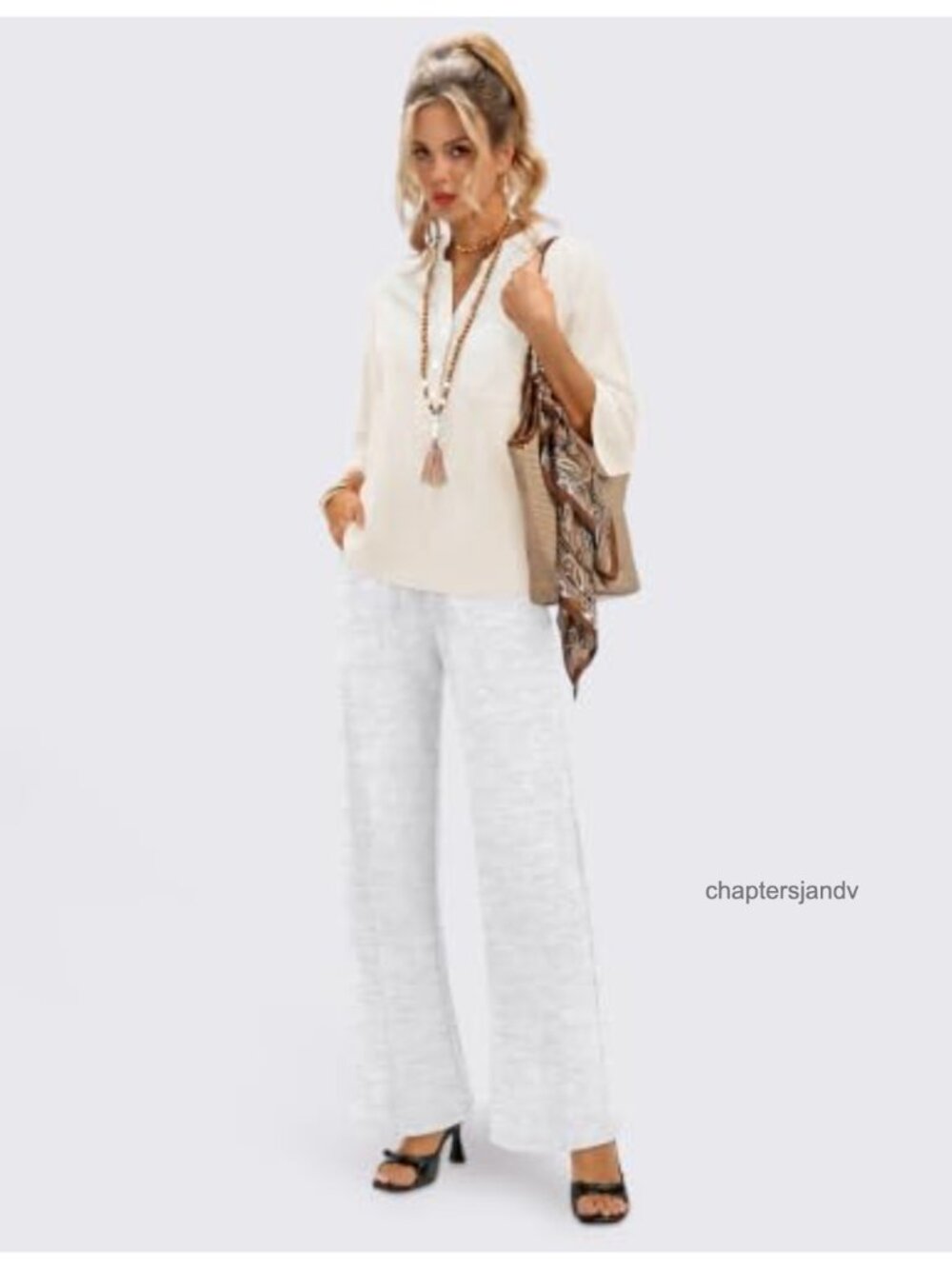 Wide Leg Fleece Sweatpants Cotton Polyester Drawstring Pockets Yoga Gym - Picture 4 of 6